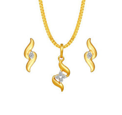 18kt Yellow Gold Pendant Set
