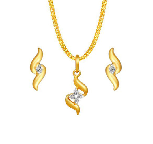 18kt Yellow Gold Pendant Set