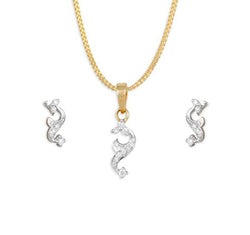 Pendant in 18k gold with diamonds
