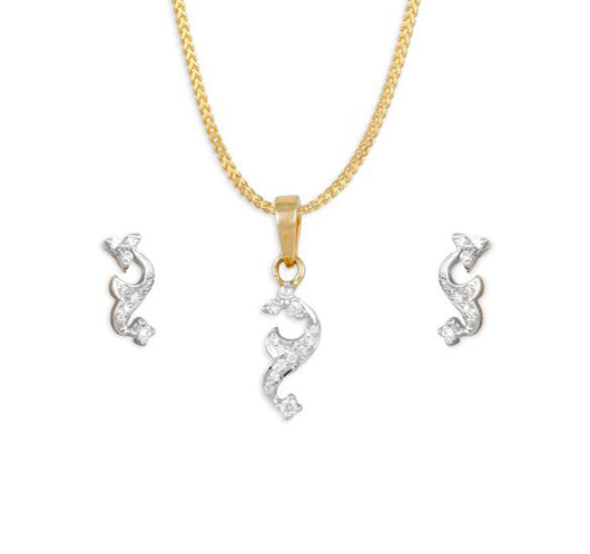 Pendant in 18k gold with diamonds