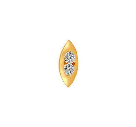 18 Karat Yellow Gold Nosepin with Diamond