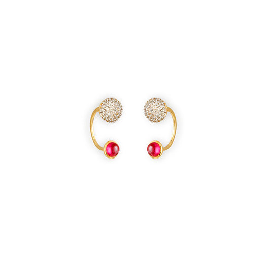 Tanishq Yellow Gold Hoop Earrings