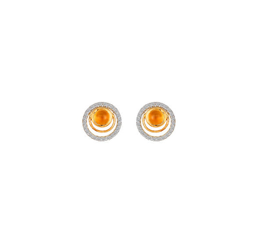 Tanishq Yellow Gold Stud Earrings