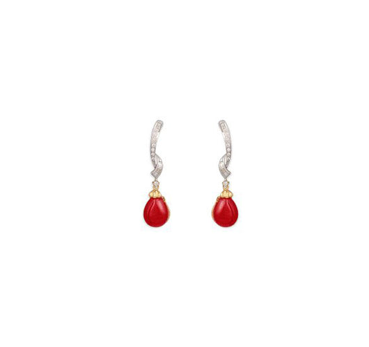 Tanishq Yellow Gold Drop Earrings