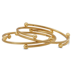 Gold Round Bangle