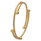 Gold Round Bangle