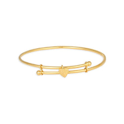 Yellow Gold Studded Bangle