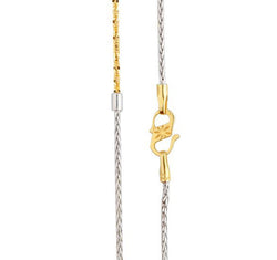 Yellow and White Metal Gold Tanishq Chain