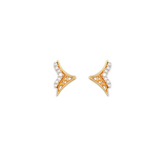 Tanishq Yellow Gold Stud Earrings