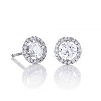 DE BEERS AURA STUD EARRINGS