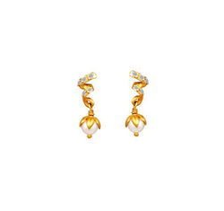 Tanishq Yellow Gold Drop Earrings