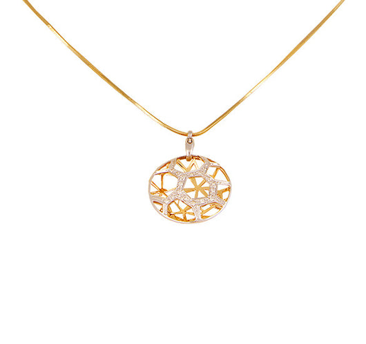 Tanishq Mia Yellow Gold Necklace