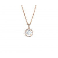 DE BEERS AURA PINK GOLD PENDANT
