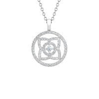ENCHANTED LOTUS OPENWORK WHITE GOLD PENDANT