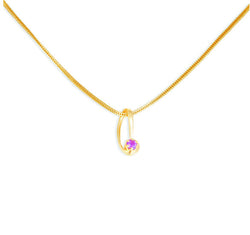 18 Karat Yellow Gold Studded Pendant