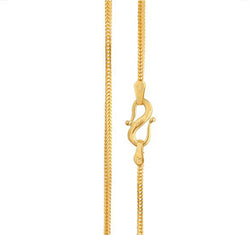 Tanishq Yellow Gold Square Foxtail Chain