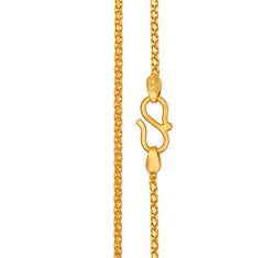 Gold chain set in 22kt gold.