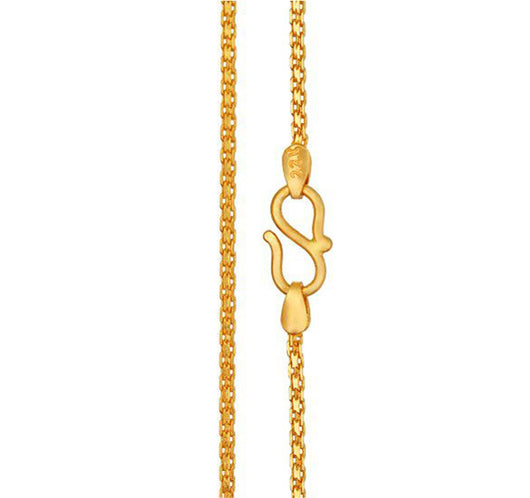 Gold chain set in 22kt gold.